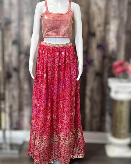 Lehenga choli set with jacket - Kurti Connection USA