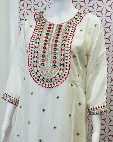Soft silk kurti - Kurti Connection USA