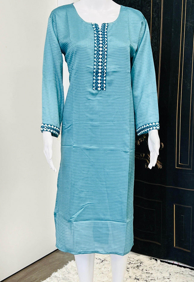 Chinon silk kurti - Kurti Connection USA