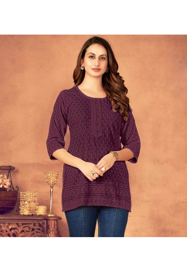 Rayon short Kurtis - Kurti Connection USA