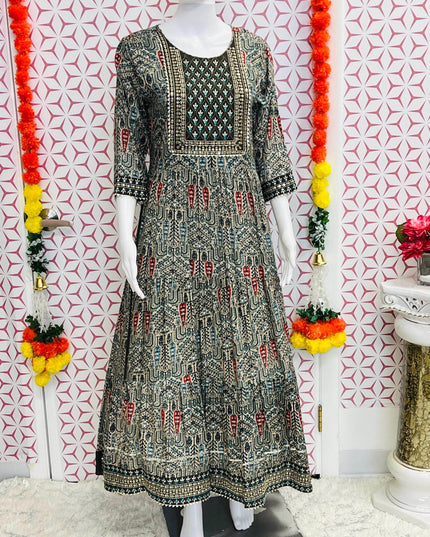 Rayon kurti | printed kurti - Kurti Connection USA