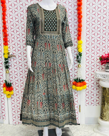 Rayon kurti | printed kurti - Kurti Connection USA