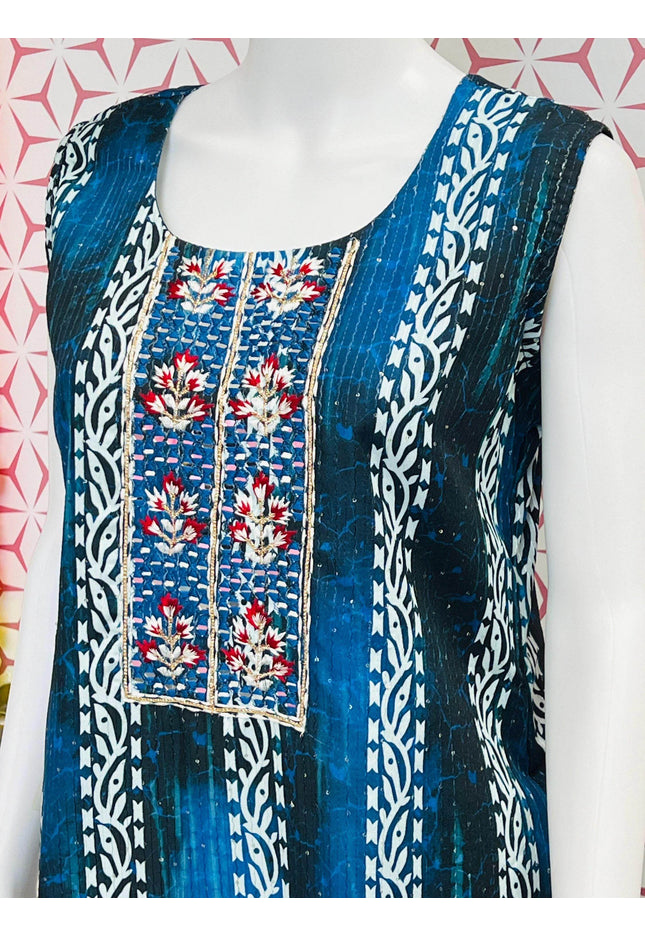 Fancy sequin work Kurti - Kurti Connection USA