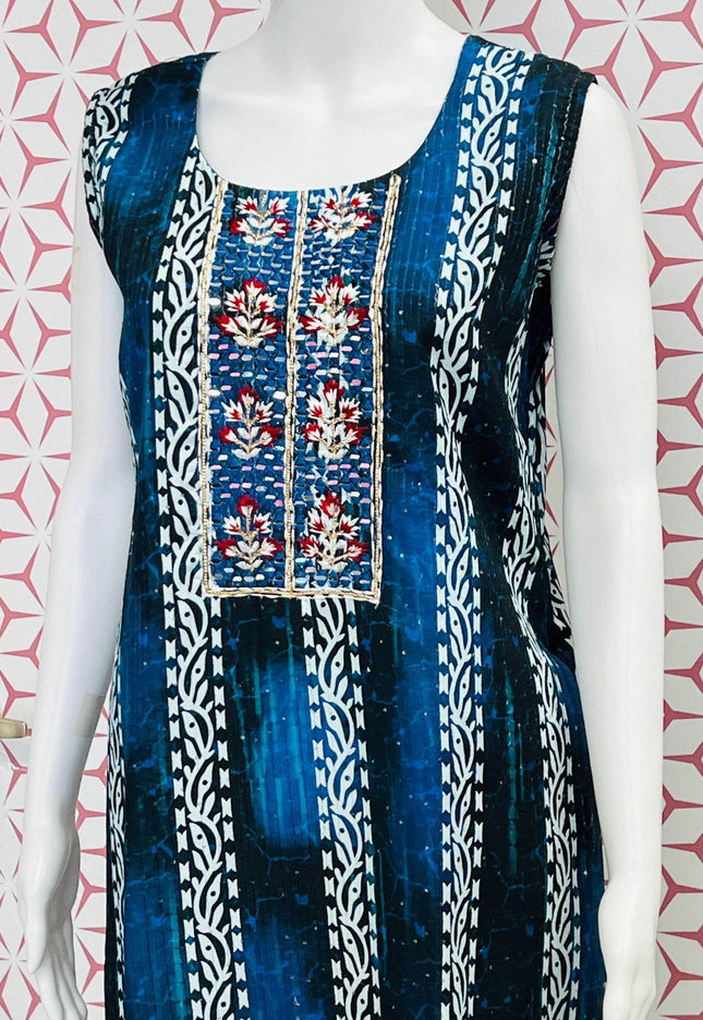 Fancy sequin work Kurti - Kurti Connection USA