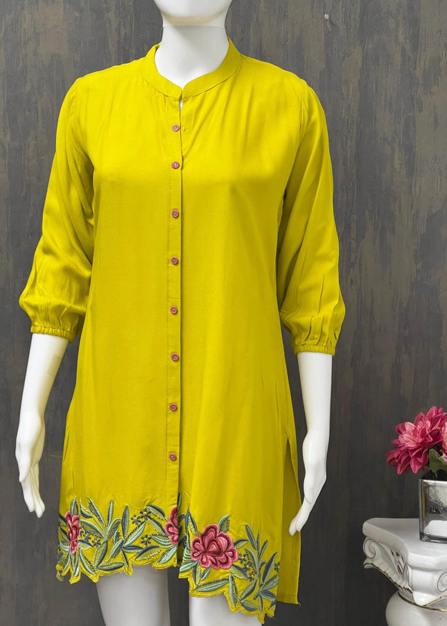 Rayon Tunic / short Kurti - Kurti Connection USA