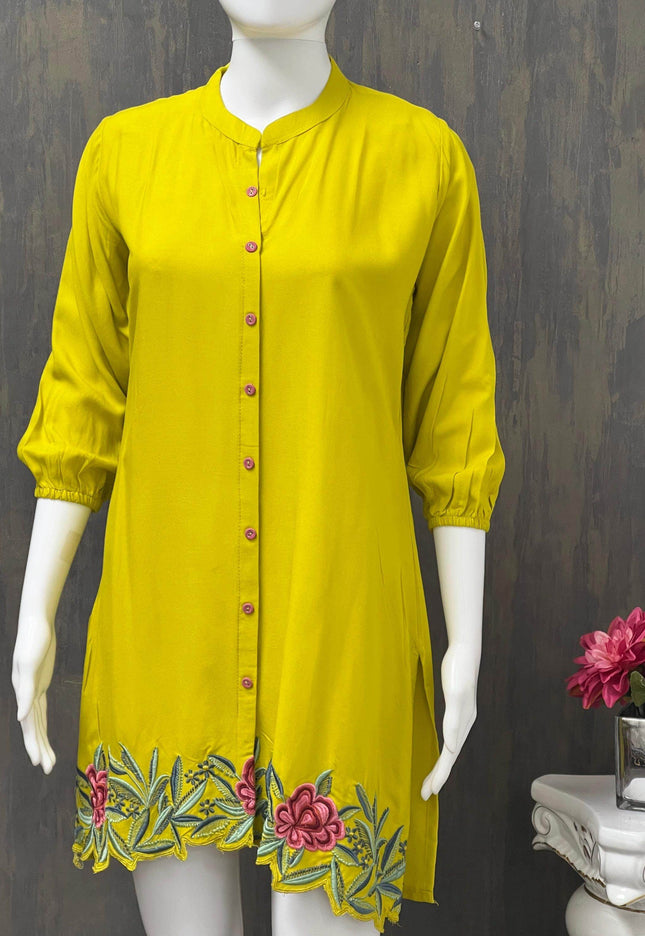 Rayon Tunic / short Kurti - Kurti Connection USA