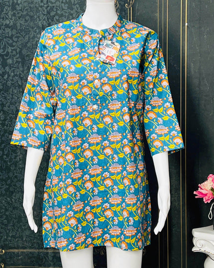 Cotton Short Kurti - Kurti Connection USA