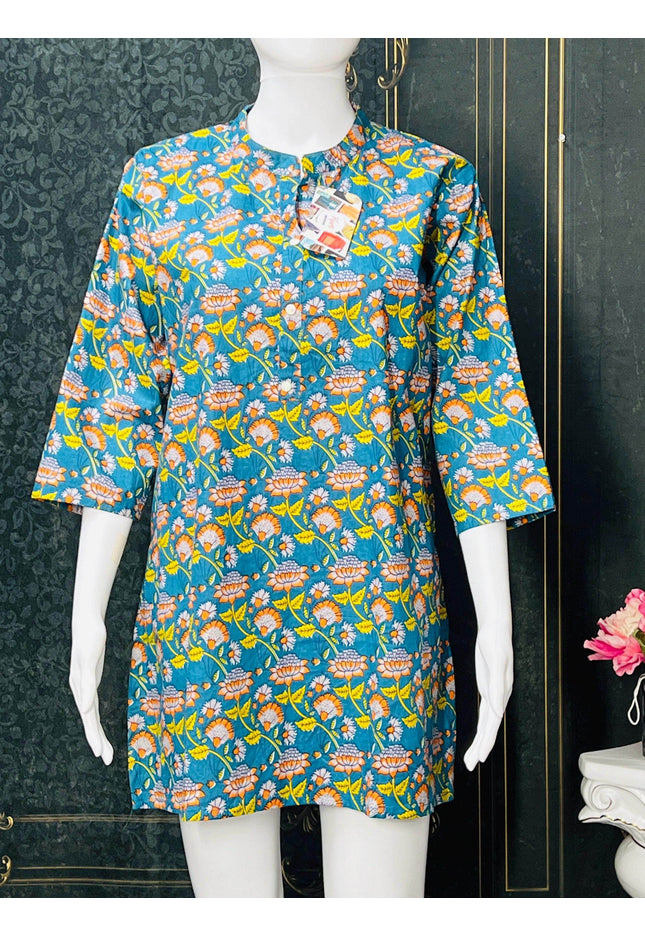 Cotton Short Kurti - Kurti Connection USA