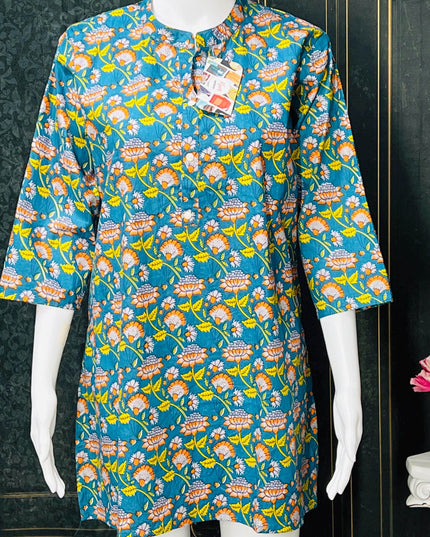 Cotton Short Kurti - Kurti Connection USA
