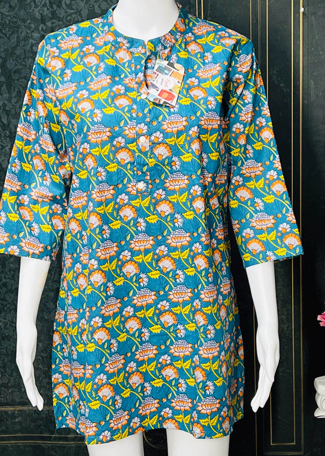 Cotton Short Kurti - Kurti Connection USA