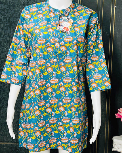 Cotton Short Kurti - Kurti Connection USA