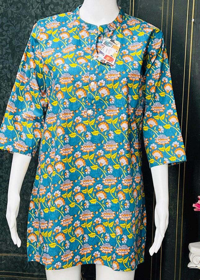 Cotton Short Kurti - Kurti Connection USA