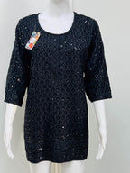 Short kurti / sequin short kurti - Kurti Connection USA
