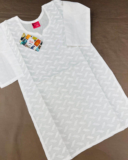 Cotton chikankari kurti for girls - Kurti Connection USA