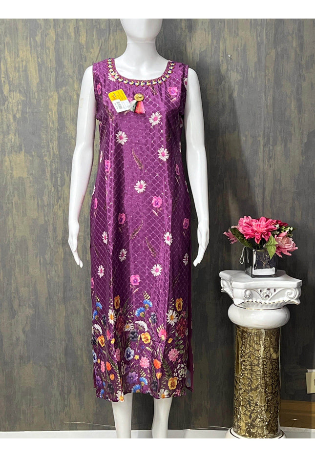 Chinon silk kurti - Kurti Connection USA