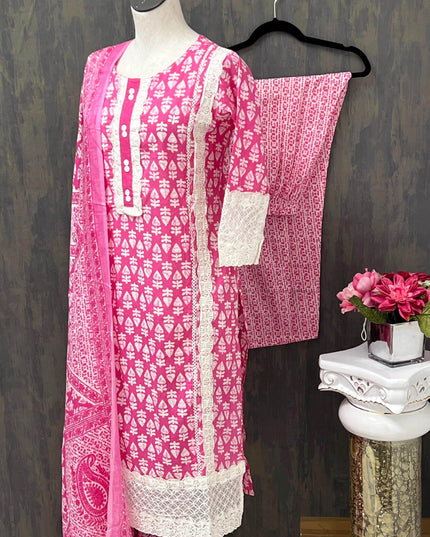 Cotton kurti pant set - Kurti Connection USA