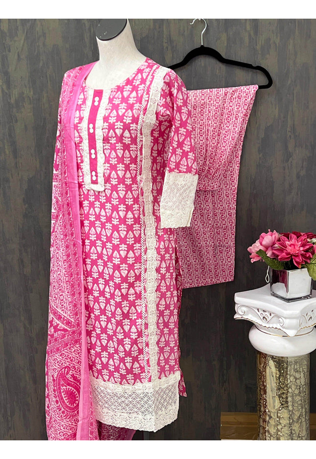 Cotton kurti pant set - Kurti Connection USA