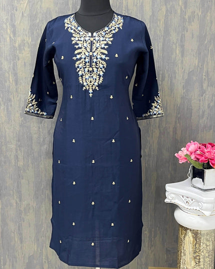 Modal silk kurti - Kurti Connection USA