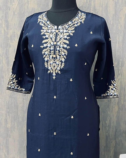 Modal silk kurti - Kurti Connection USA
