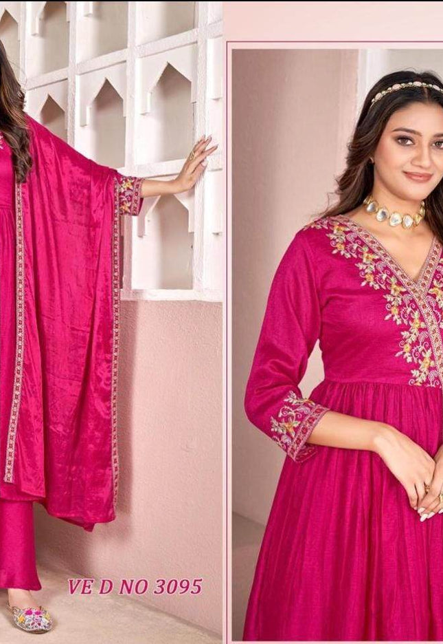 Party wear kurti palazzo set - Kurti Connection USA