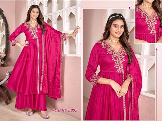 Party wear kurti palazzo set - Kurti Connection USA