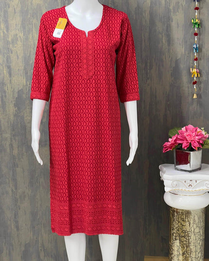 Chikankari kurti - Kurti Connection USA