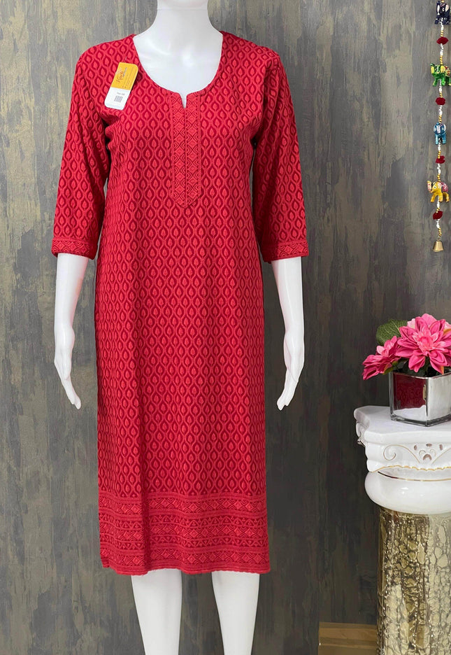 Chikankari kurti - Kurti Connection USA