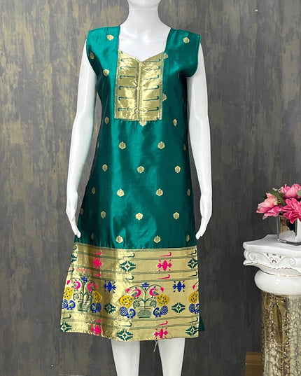 Paithani kurti / sleeves available - Kurti Connection USA