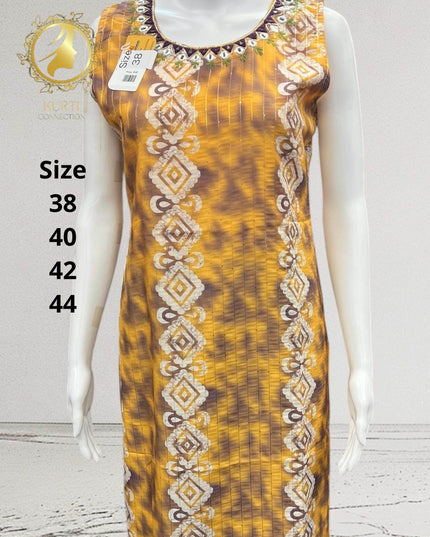 Batik print georgette Kurti - Kurti Connection USA