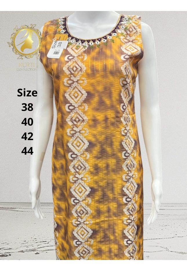 Batik print georgette Kurti - Kurti Connection USA