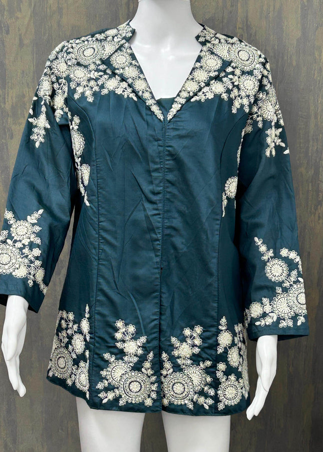 Silk short Kurti - Kurti Connection USA