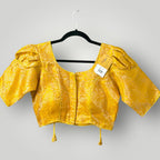 Golden Yellow Blouse - Kurti Connection USA
