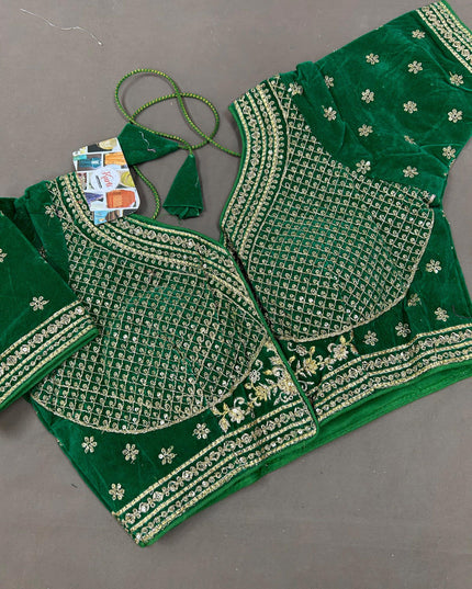 Velvet blouse - Kurti Connection USA