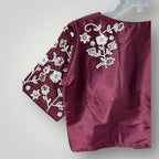Silk Blouse | Pearl work - Kurti Connection USA