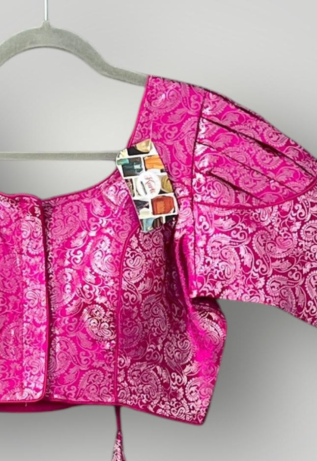 Rani pink blouse - Kurti Connection USA