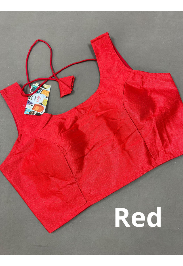 Raw silk blouse - Kurti Connection USA