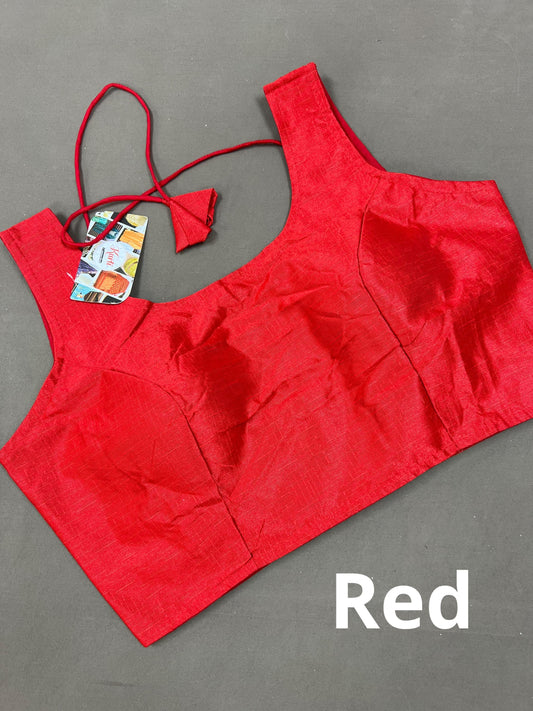 Raw silk blouse