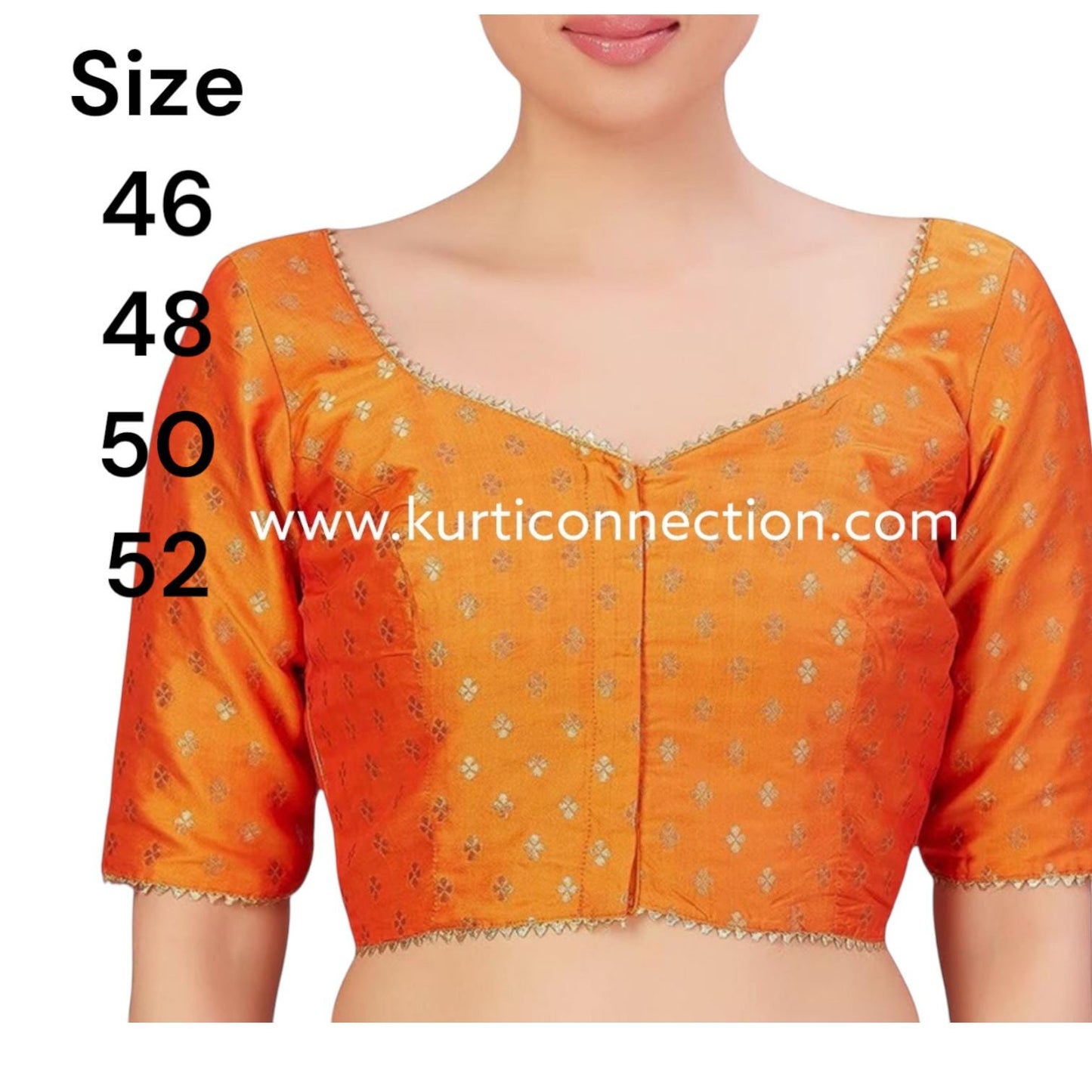 Front hook blouse | plus size saree blouse