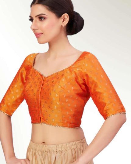 Front hook blouse | plus size saree blouse - Kurti Connection USA