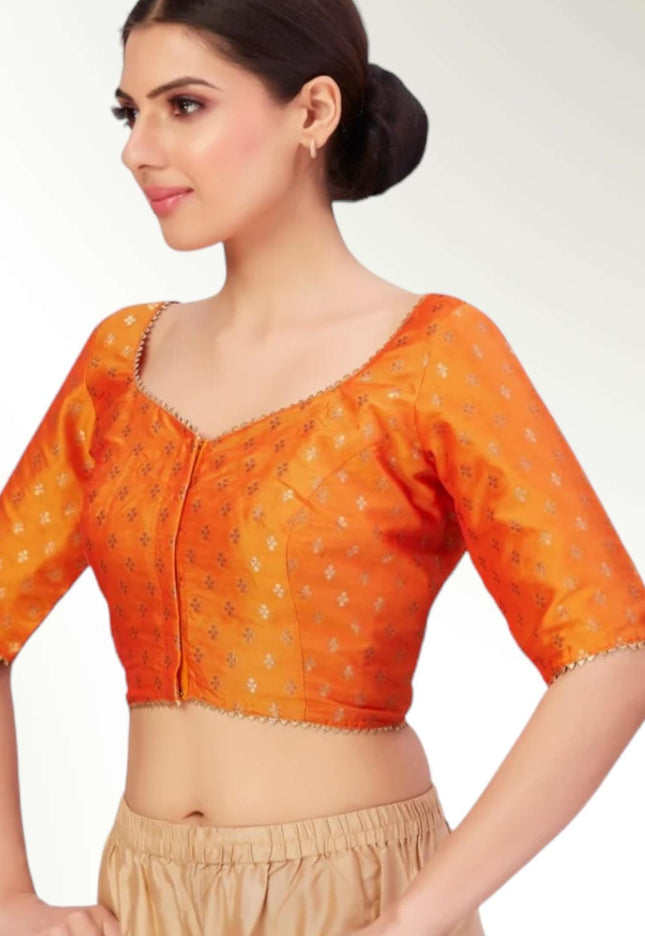 Front hook blouse | plus size saree blouse - Kurti Connection USA