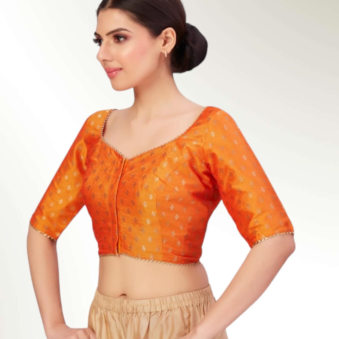 Front hook blouse | plus size saree blouse