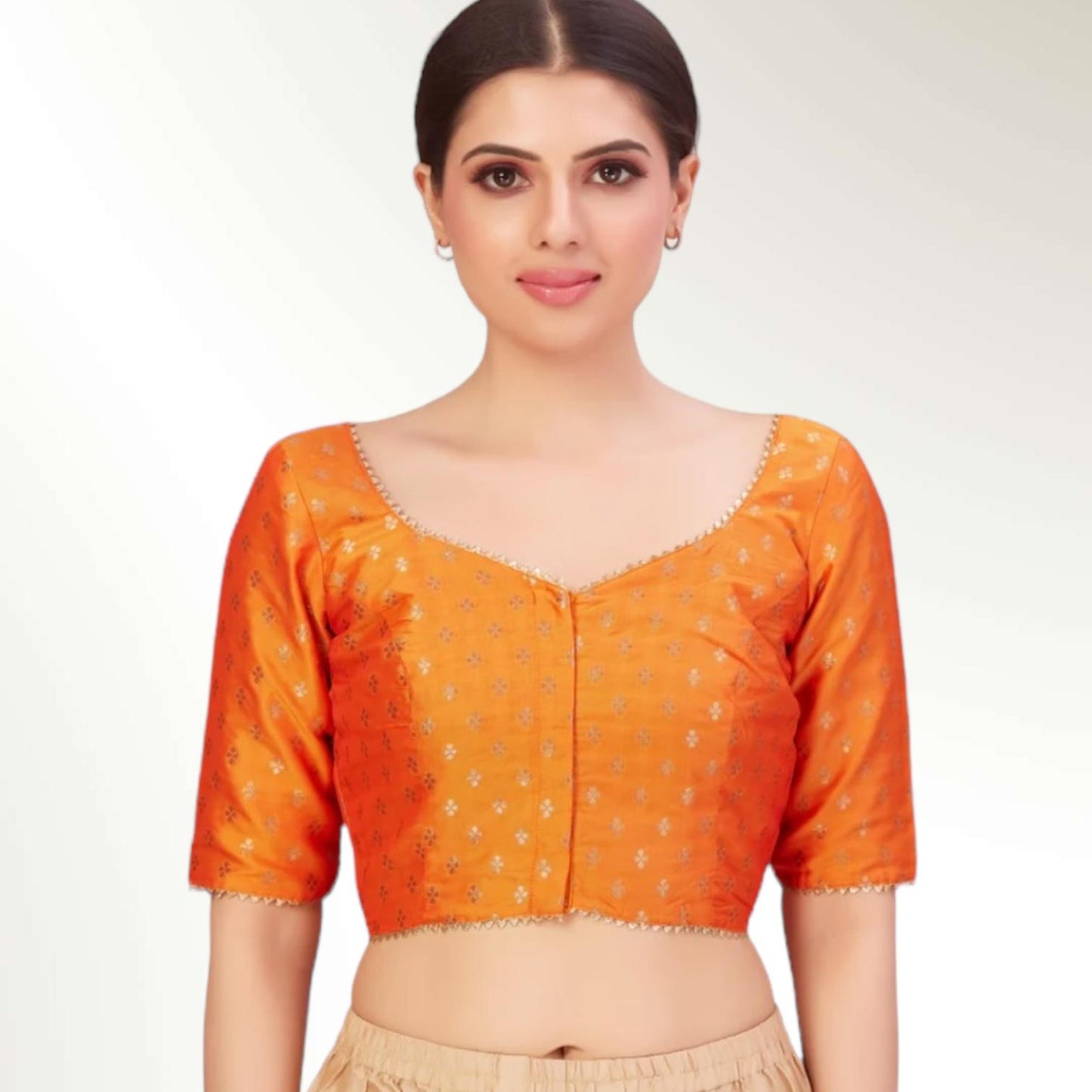 Front hook blouse | plus size saree blouse