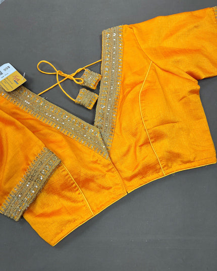 Silk blouse | front hook blouse - Kurti Connection USA