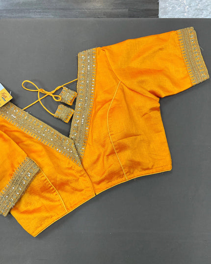 Silk blouse | front hook blouse - Kurti Connection USA