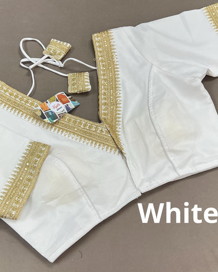 Silk blouse | front hook blouse - Kurti Connection USA