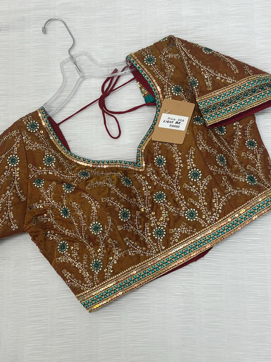 Embroidered silk blouse | readymade blouse for saree