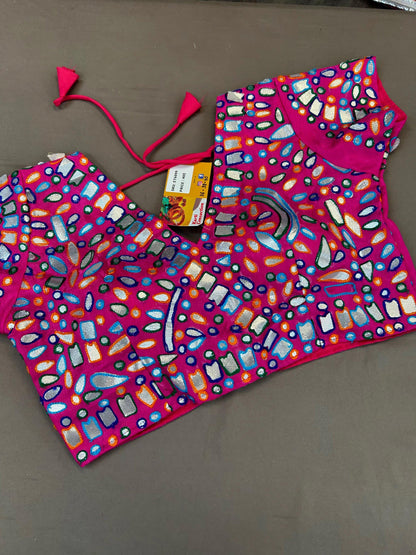 Foil work blouse