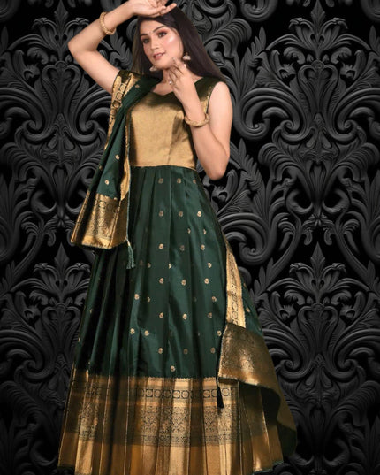 Silk long gown | party wear long dress - Kurti Connection USA