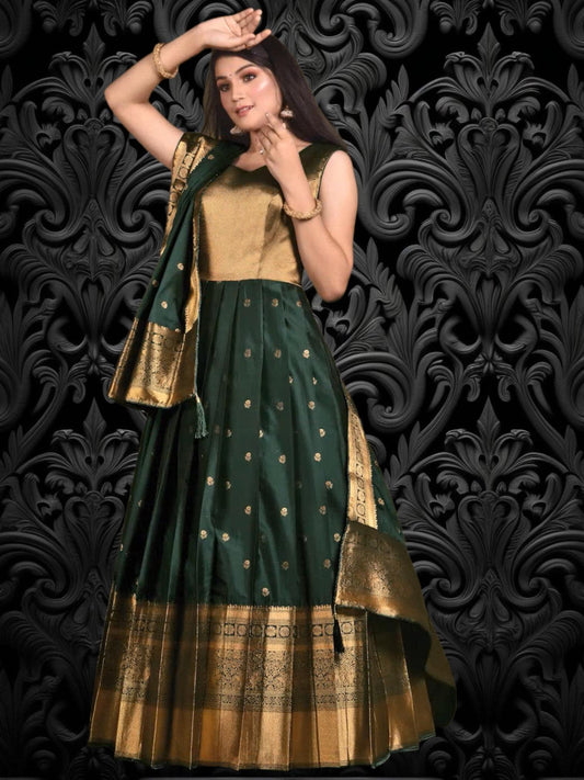 Silk long gown | party wear long dress