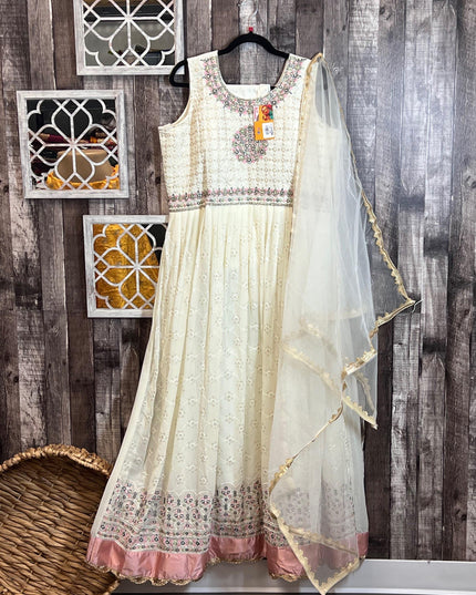 Party wear long dress - Kurti Connection USA
